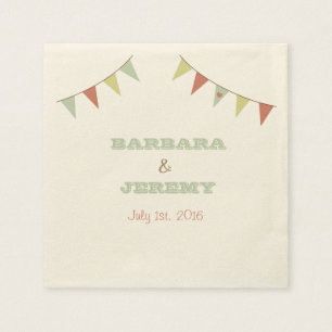 Shabby Chic-Flaggen-Servietten Serviette
