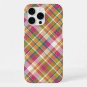 Shabby Chic Flair Madras Muster iPhone Hülle (Rückseite)