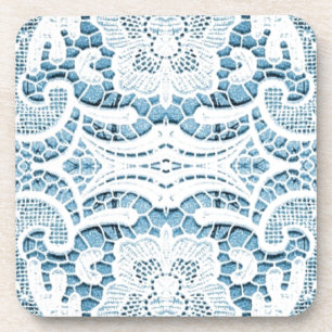 Shabby Chic Floral aqua bohemian schicke blauen Sp Getränkeuntersetzer