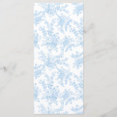 Shabby Chic Floral Arch Bow Krawatte Baby Boy Dusc Menükarte (Rückseite)