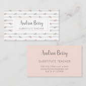 Shabby Chic Floral Beruflich Visitenkarte (Vorne/Hinten)