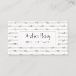 Shabby Chic Floral Beruflich Visitenkarte