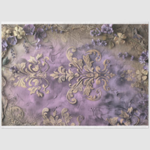 Shabby Chic, Floral & Demask Digital Mixed Media Seidenpapier