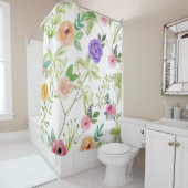 Shabby Chic Floral Duschvorhang (Beispiel)