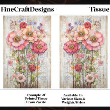 Shabby Chic Floral Ephemere Rosa Rot S7B Decoupage