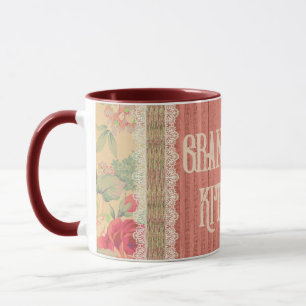 Shabby Chic Floral Großma's Kitchen Tasse