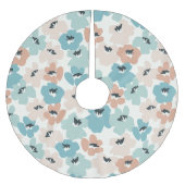 Shabby Chic Floral Pastell Green Mix Polyester Weihnachtsbaumdecke (Vorderseite)