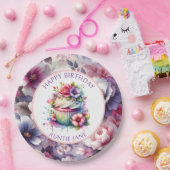 Shabby Chic floral Personalisiert Pappteller (Party)