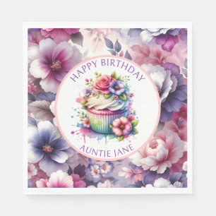 Shabby Chic floral Personalisiert Serviette