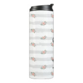 Shabby Chic Floral Personalisiert Teacher Thermosbecher (Nach links gedreht)