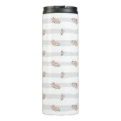 Shabby Chic Floral Personalisiert Teacher Thermosbecher (Rückseite)