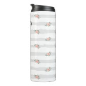 Shabby Chic Floral Personalisiert Teacher Thermosbecher (Nach rechts gedreht)