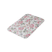 Shabby Chic Floral Rose Muster Badematte (Schrägansicht)