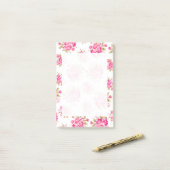 Shabby Chic Floral Rose Post-it Klebezettel (Auf Schreibtisch)