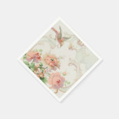 Shabby Chic Floral Serviette (Ecke)