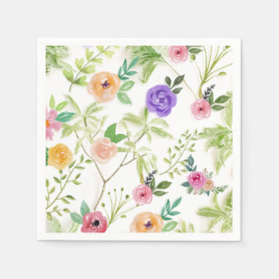 Shabby Chic Floral Serviette