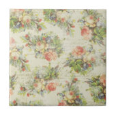 Shabby Chic Floral Tile Fliese (Vorderseite)