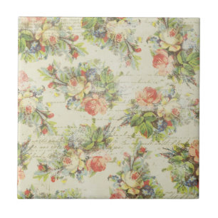 Shabby Chic Floral Tile Fliese