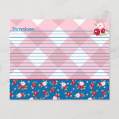 Shabby Chic floral und Kariert Personalisiert (Rückseite)