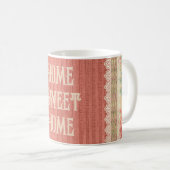 Shabby Chic Floral Zuhause Sweet Zuhause Kaffeetasse (VorderseiteRechts)