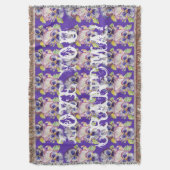 Shabby Chic florale Liebe You Oma Throw Rug Decke (Vorderseite Vertikal)