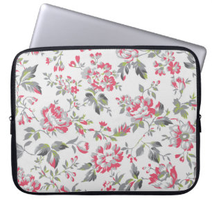 Shabby Chic Florale Rosen Muster Laptopschutzhülle