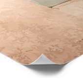 Shabby Chic Florales Badezimmer Poster (Ecke)