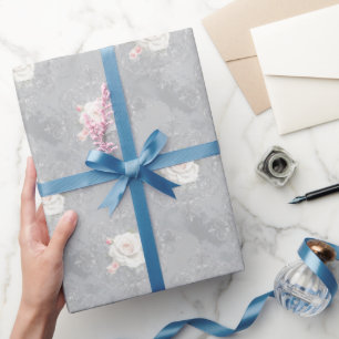 Shabby Chic Florales Nahtloses Muster Geschenkpapier