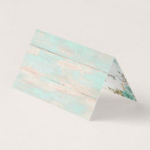 Shabby Chic florales rustikales Holz Dankeschön Ka (Rückseite)