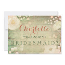Shabby Chic Florals | Werden Sie meine Bridesmaid 