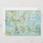 Shabby Chic-Foto-Abschluss-Party Einladung (Rückseite)