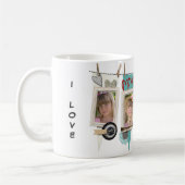 Shabby Chic Foto Spezialität Muttertag Tasse (Links)