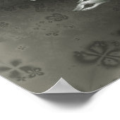 Shabby Chic Fraktalmuster Poster (Ecke)