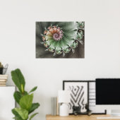 Shabby Chic Fraktalmuster Poster (Heimbüro)