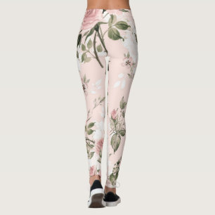 Shabby Chic, französisch chisch, Vintag, blumenrei Leggings