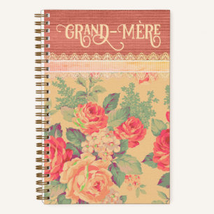 Shabby Chic Französisch Großmutter Grand-Mère Notizblock