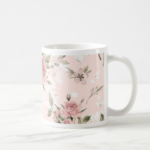 Shabby Chic, französischer Chic, Vintage, Blumenmu Kaffeetasse