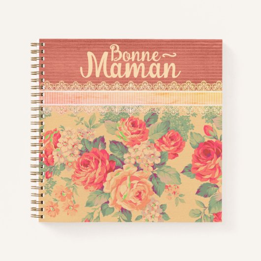Shabby Chic French Großmutter Bonne-Maman Notizblock (Vorderseite)