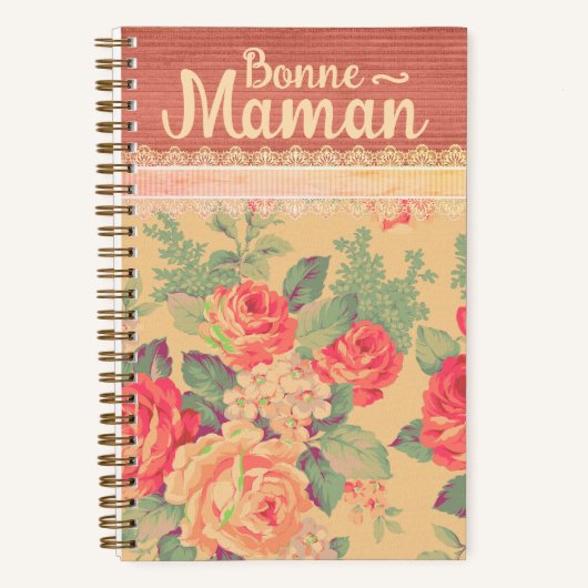 Shabby Chic French Großmutter Bonne-Maman Notizblock (Vorderseite)
