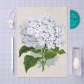 Shabby Chic Fresh White Blume mit rosa Herzen Seidenpapier (Handwerk)