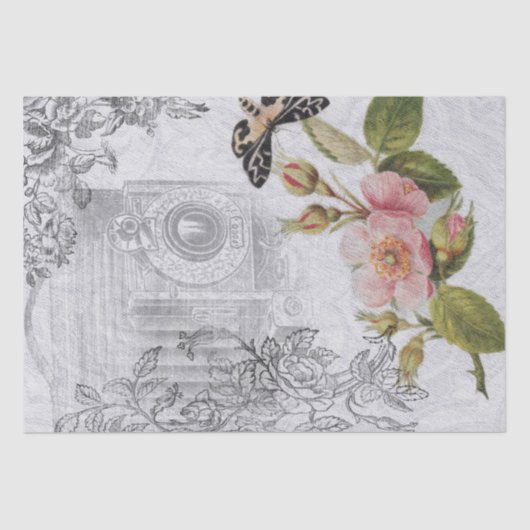 Shabby Chic für Vintage Blume Seidenpapier (Vorderseite)