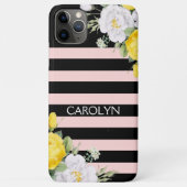 Shabby Chic Gelbe Rosen Blumenmuster Case-Mate iPhone Hülle (Rückseite)