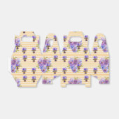 Shabby Chic Gelber Streifen Pansy Floral Gevor Box Geschenkschachtel (Ungefaltet)