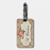 Shabby Chic-Gepäck-Umbau Gepäckanhänger (Rückseite vertikal)