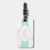 Shabby Chic Gepäckmarke Gepäckanhänger (Vorderseite vertikal)