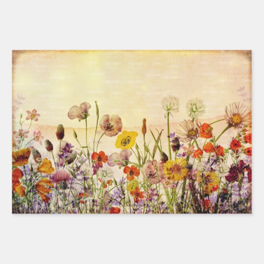 Shabby Chic Geschenkpapier Set (Vorderseite 3)