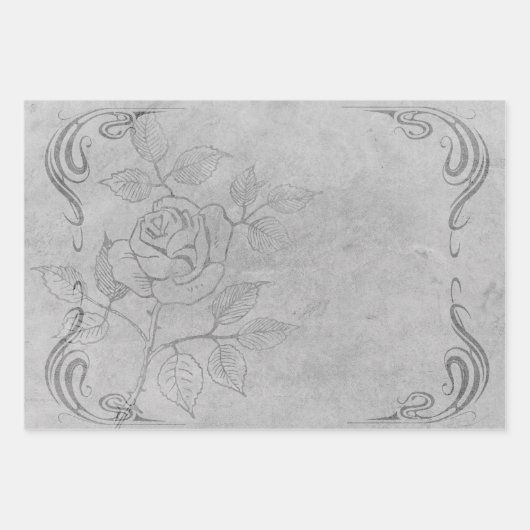 Shabby Chic Geschenkpapier Set (Vorderseite 2)