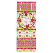 Shabby Chic Geschenktüte Für Weinflaschen (Rückseite)