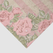 Shabby Chic-gestreifte Blumenhochzeit Seidenpapier (Detail)