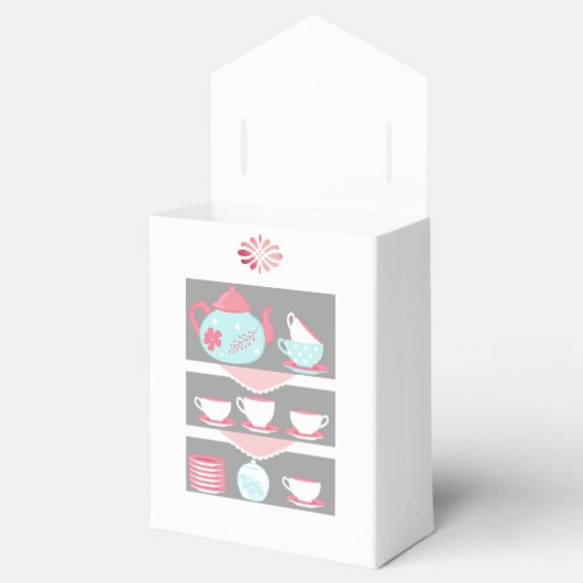 Shabby-Chic Girl Baby Dusche Tee Party Geschenkschachtel (Geöffnet)